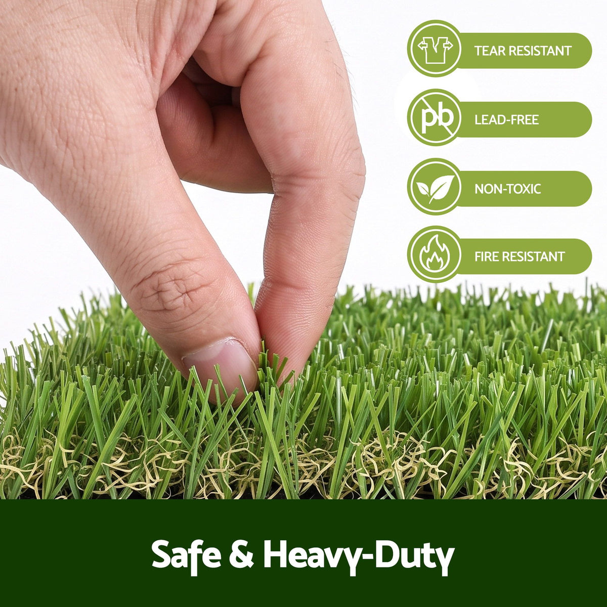 Prime Turf Artificial Grass Turf Tiles Interlocking Fake Grass Mat for Balcony Pet 12 Pack