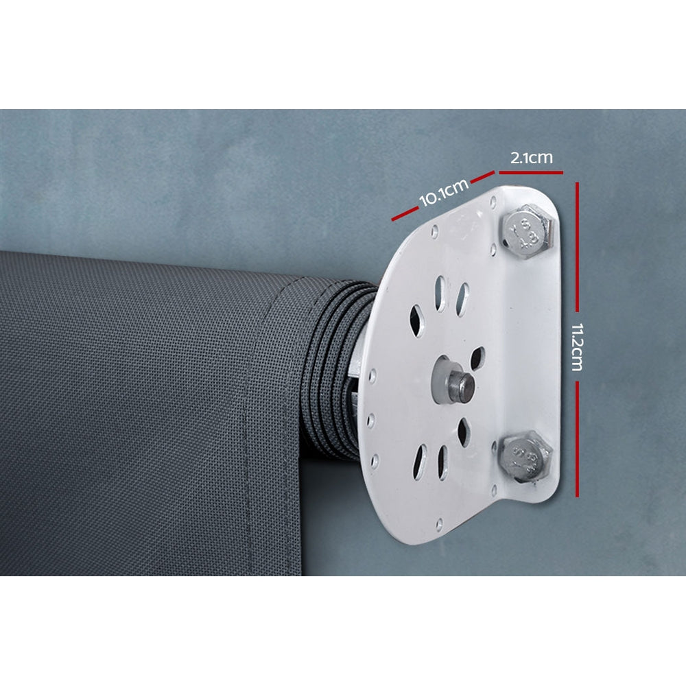 Instahut 3X2.5M Outdoor Blinds Awning Roll Down Canopy Retractable Outdoor Blinds Window Shade Grey