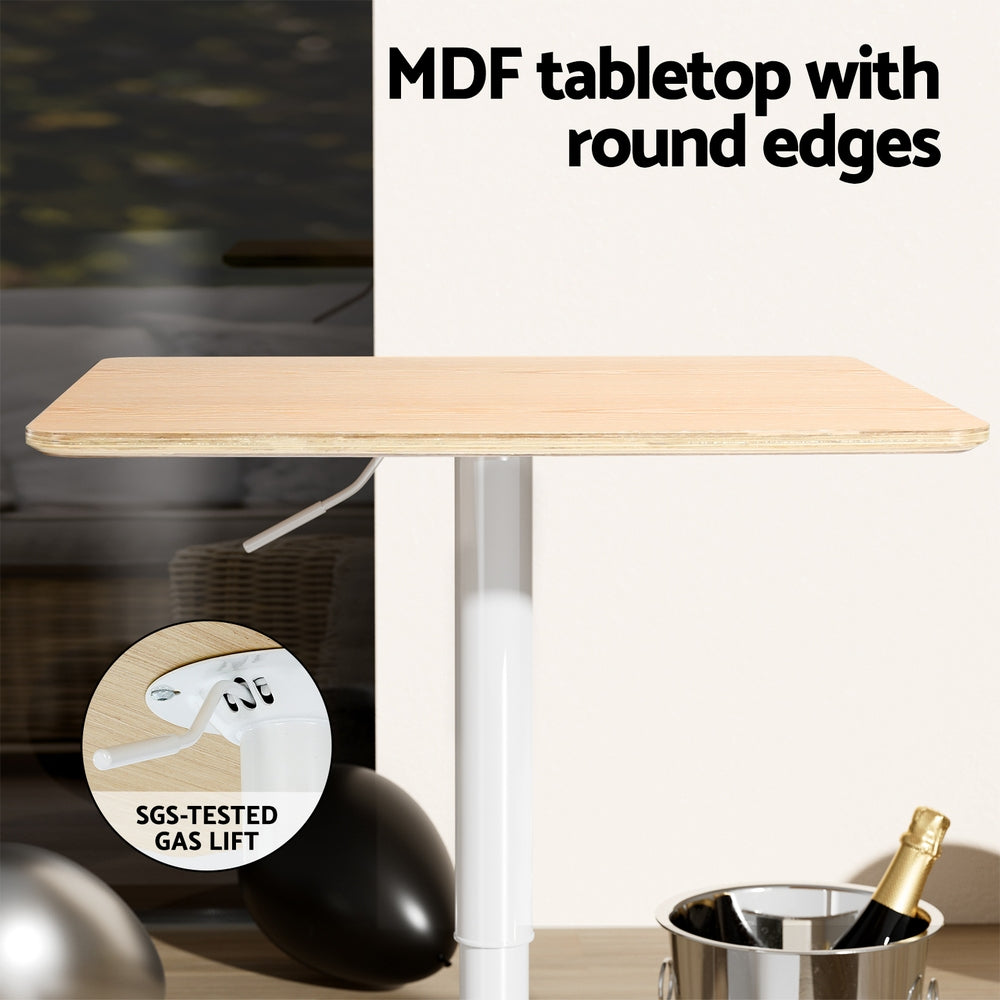 Bar Table Square Brown