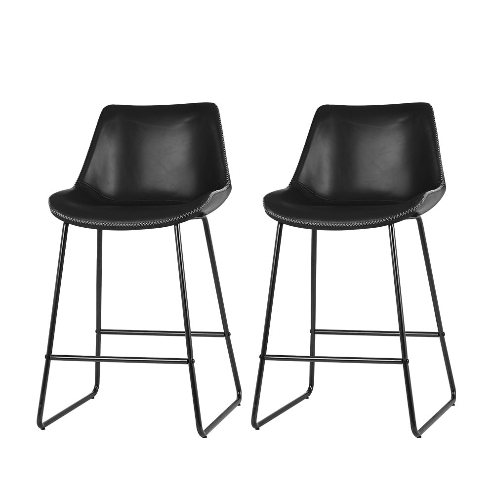 Fenella Bar Stool Black x 2
