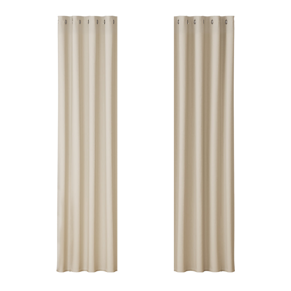Cream Block out curtains