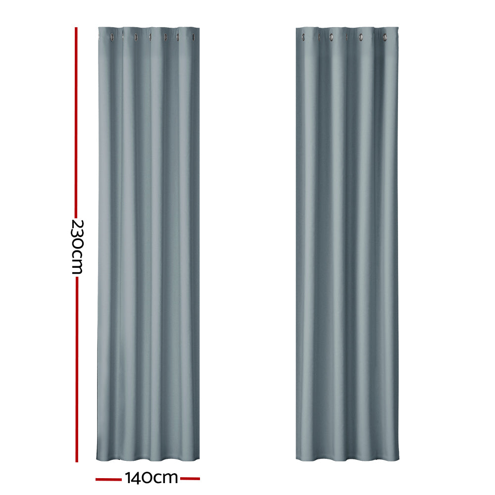 Grey Block out curtains small