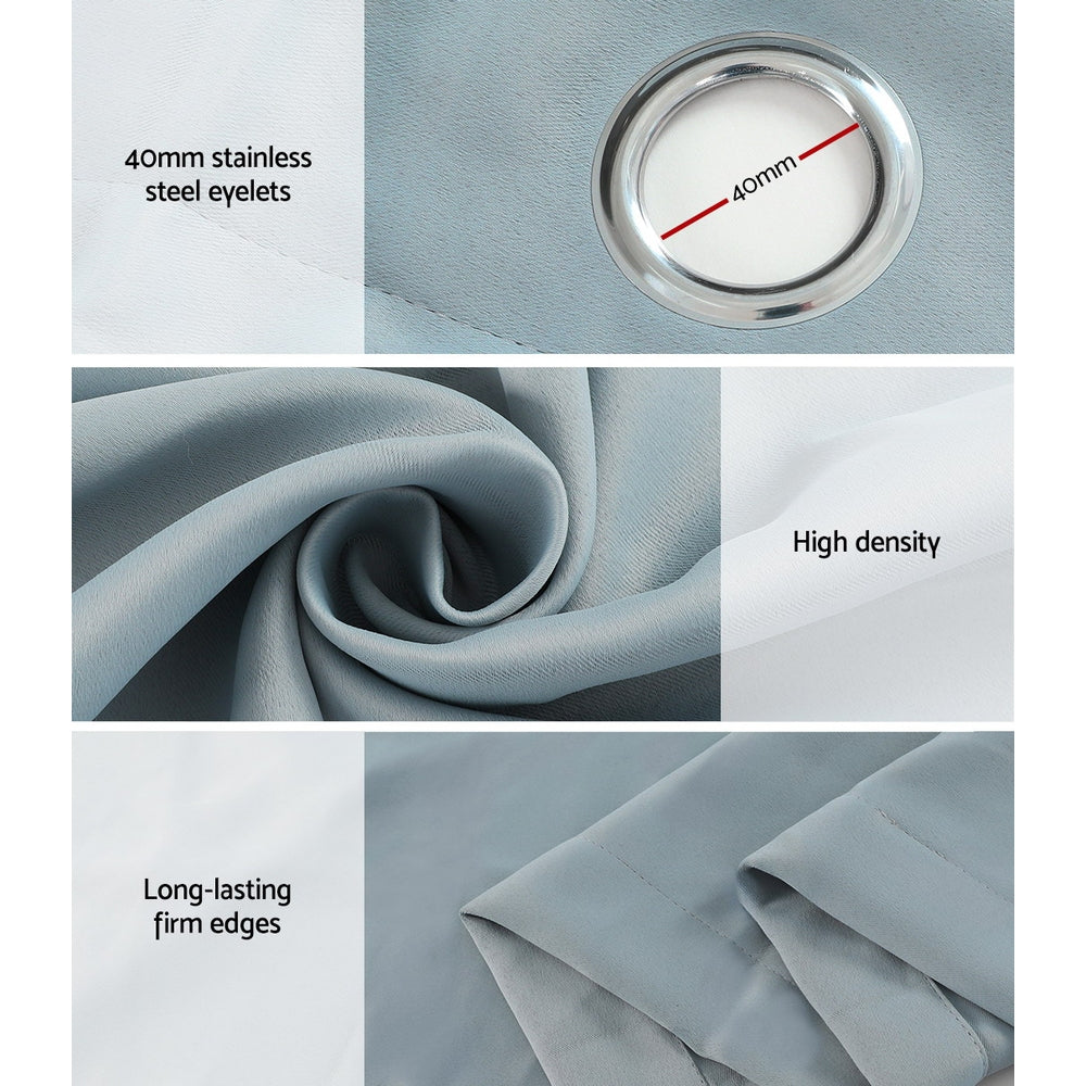 Grey Block out curtains small