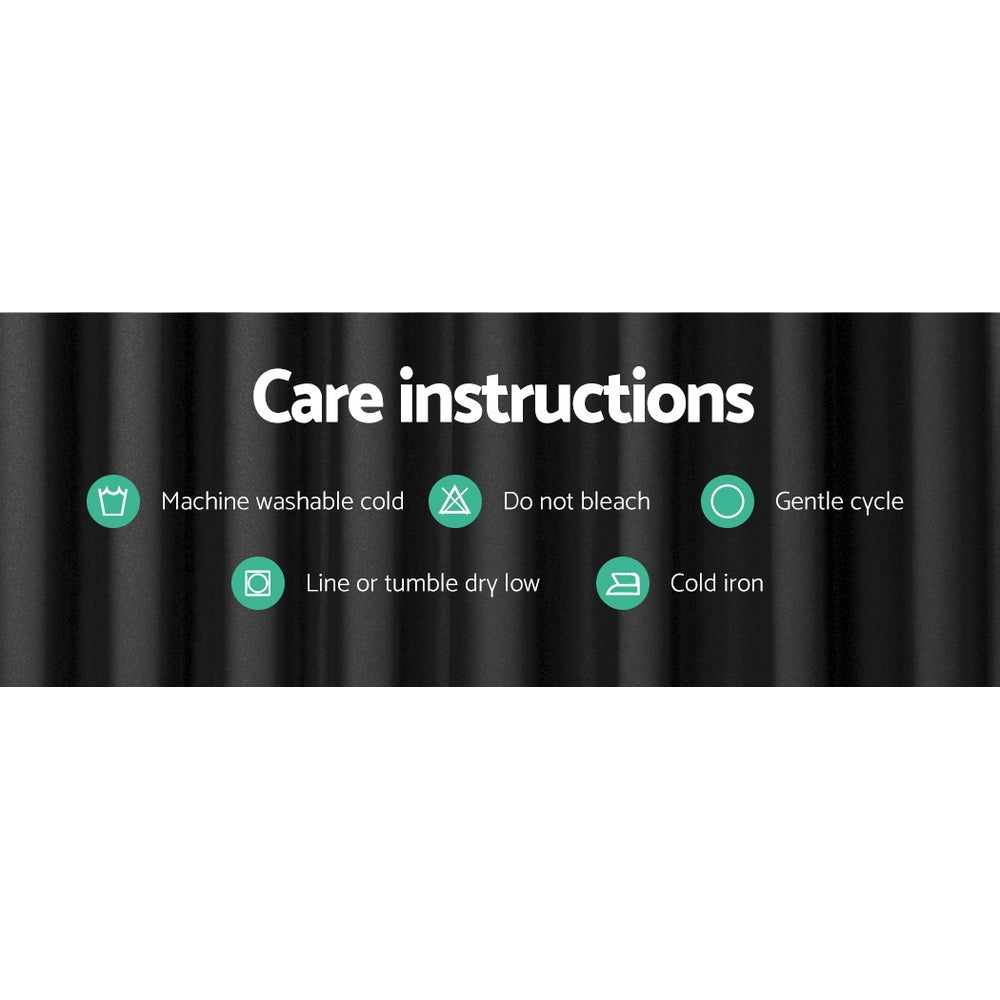 Black Block out curtains medium