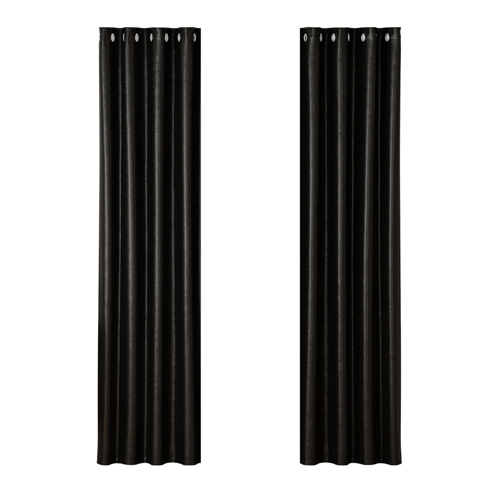 Black Block out curtains small