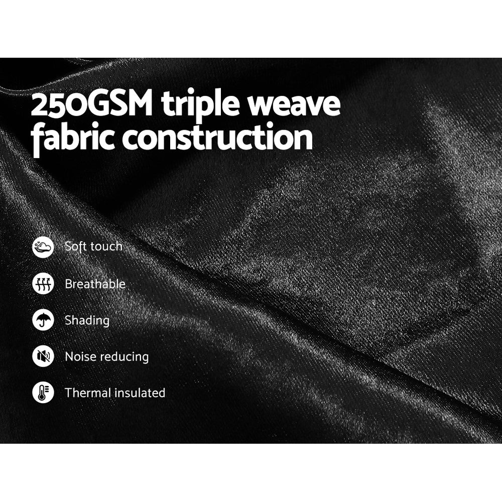 Black Block out curtains small