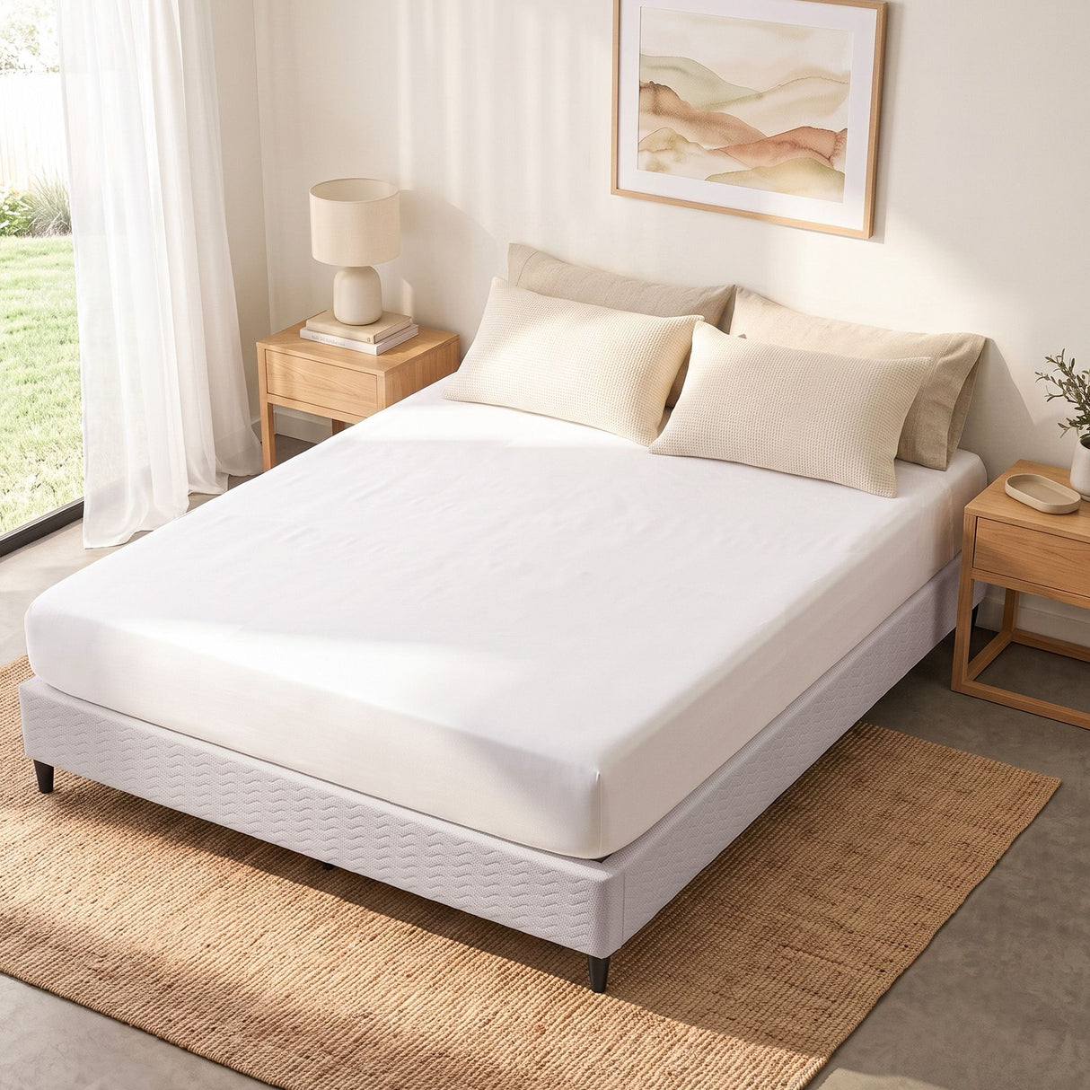 Aria Bed Frame King Size Metal Grey MASON
