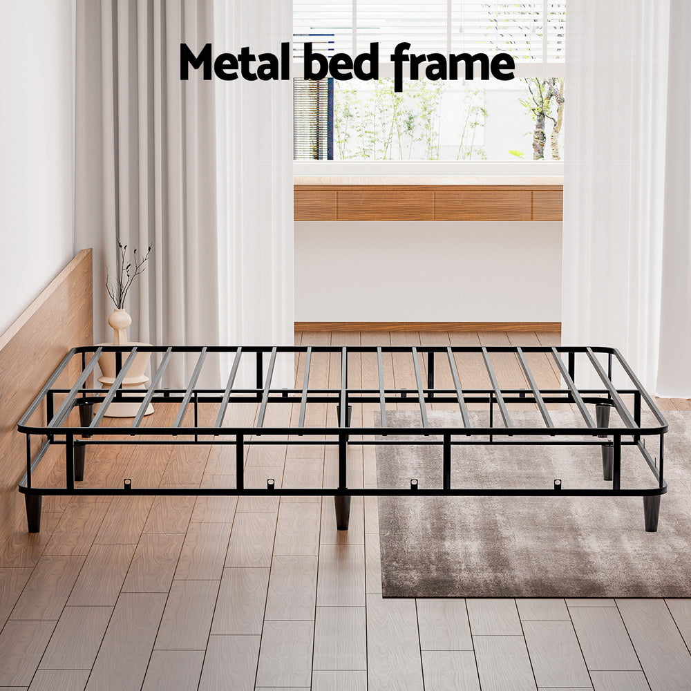 Aria Bed Frame King Size Metal Grey MASON