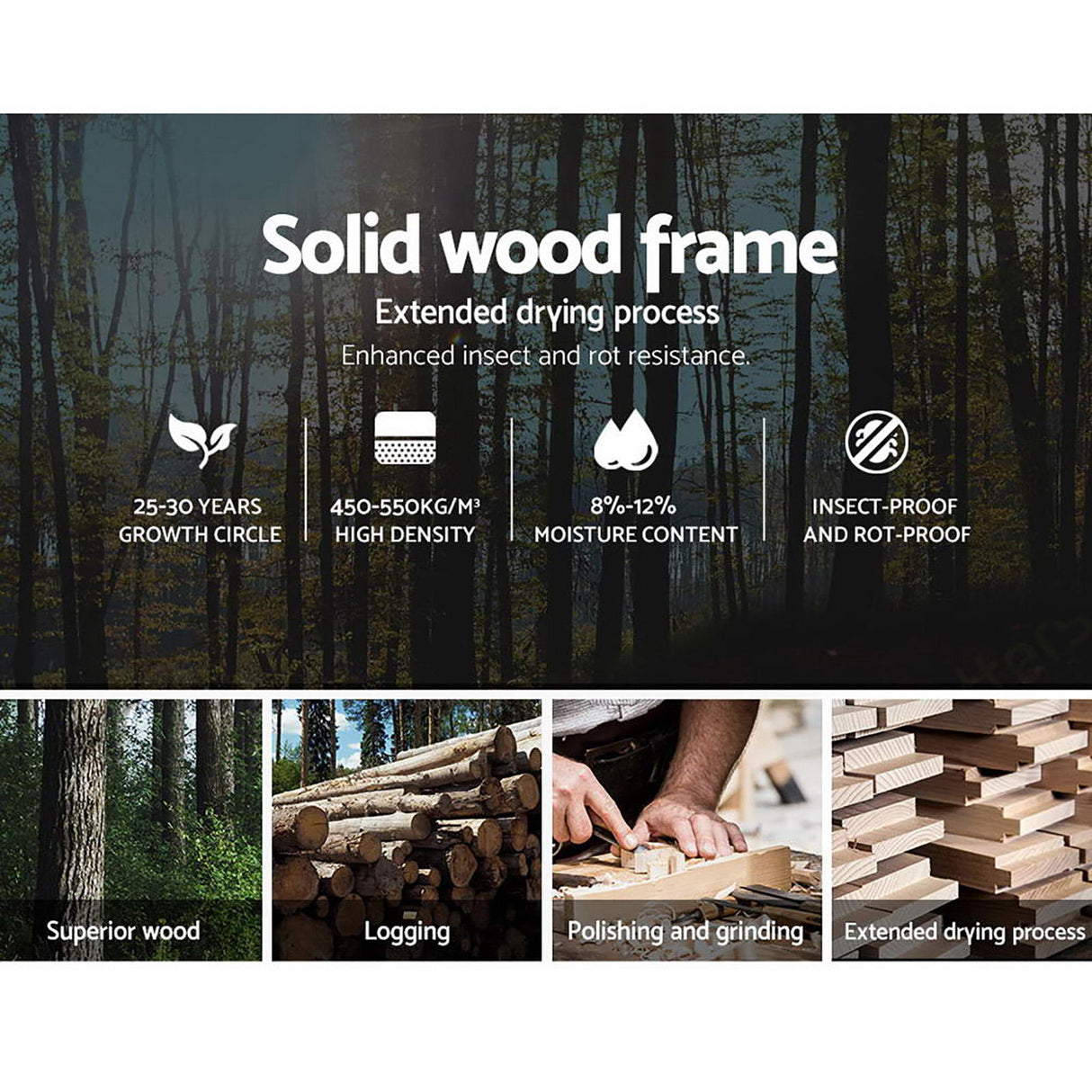 Neo Grey Single Bed Frame