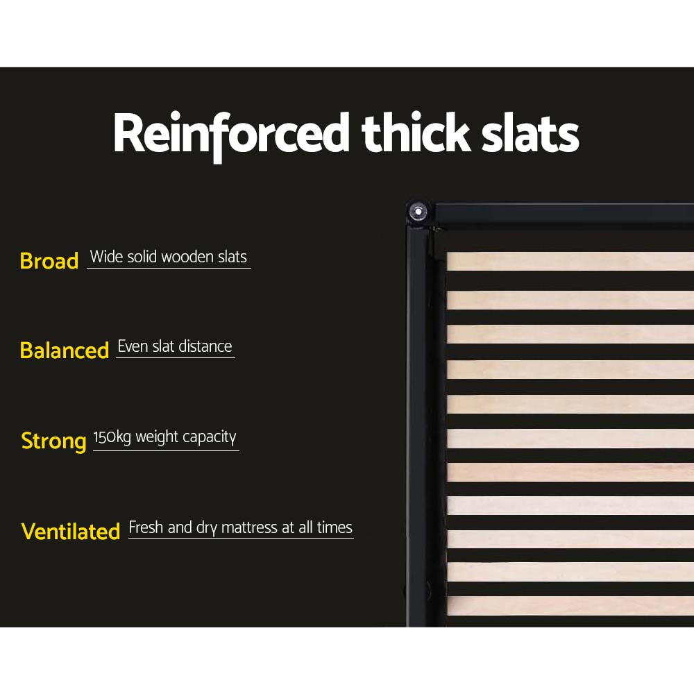 Neo Grey Single Bed Frame