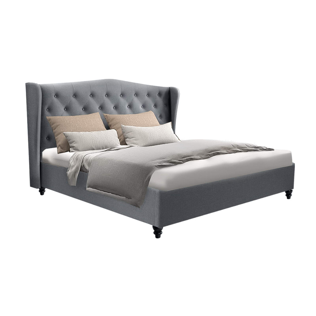 Pier Grey Bed Frame Double Size
