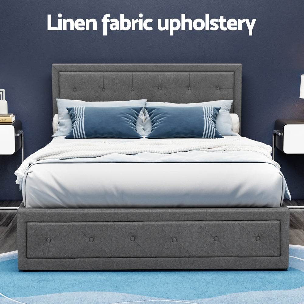 Tiyo Double-sized Gas Lift Bed Frame