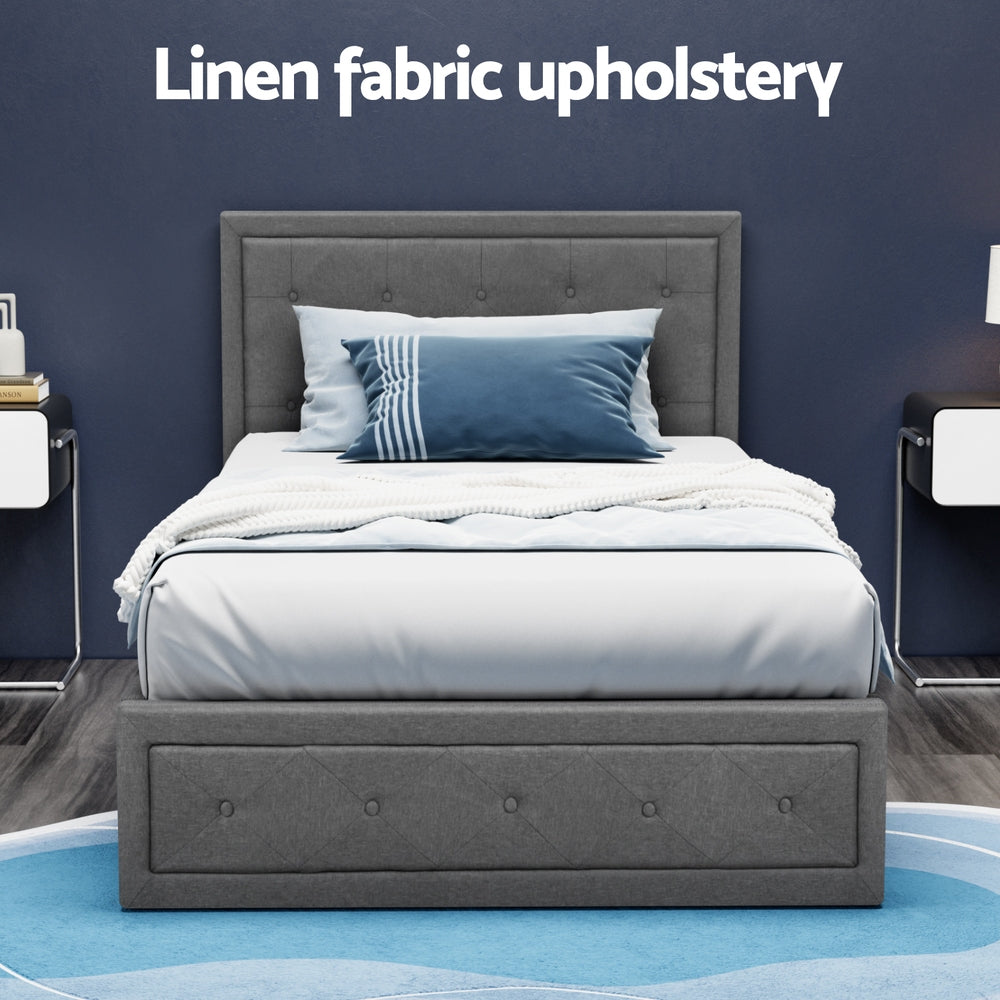 TIYO Gas Lift Bed Frame - King Single Size