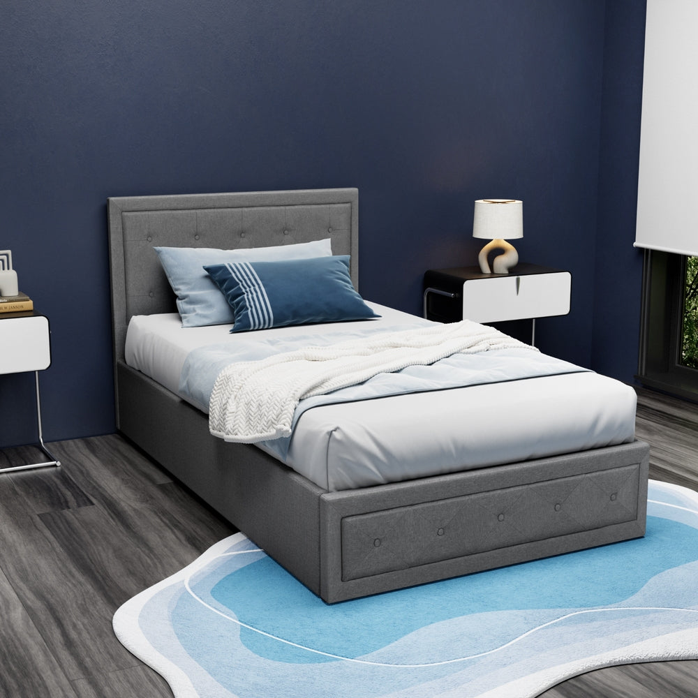 TIYO Gas Lift Bed Frame - King Single Size