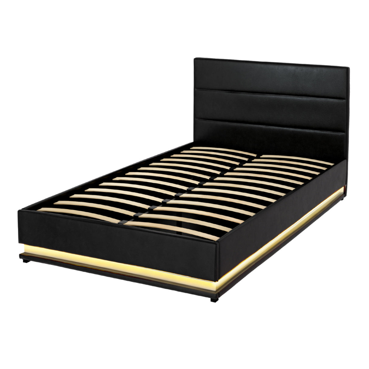 Lumi King Single LED Gas lift Bed Frame