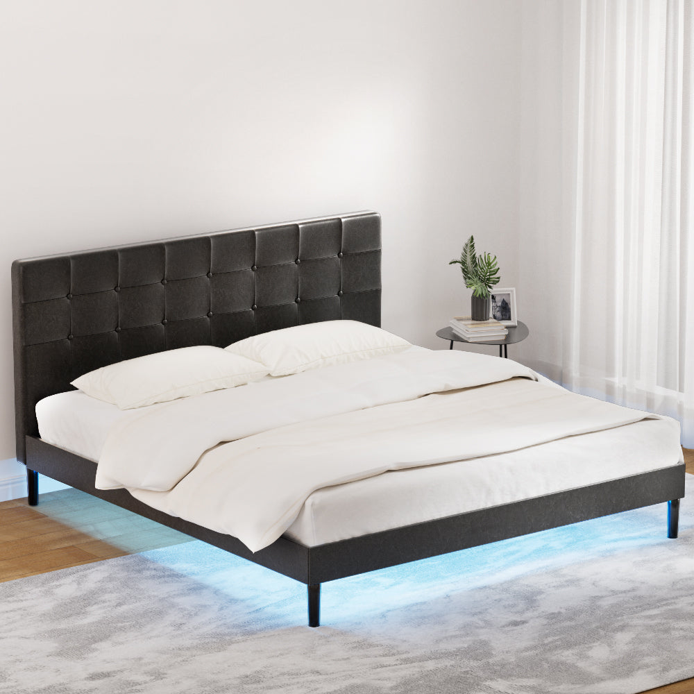 RAVI King LED Bed Frame