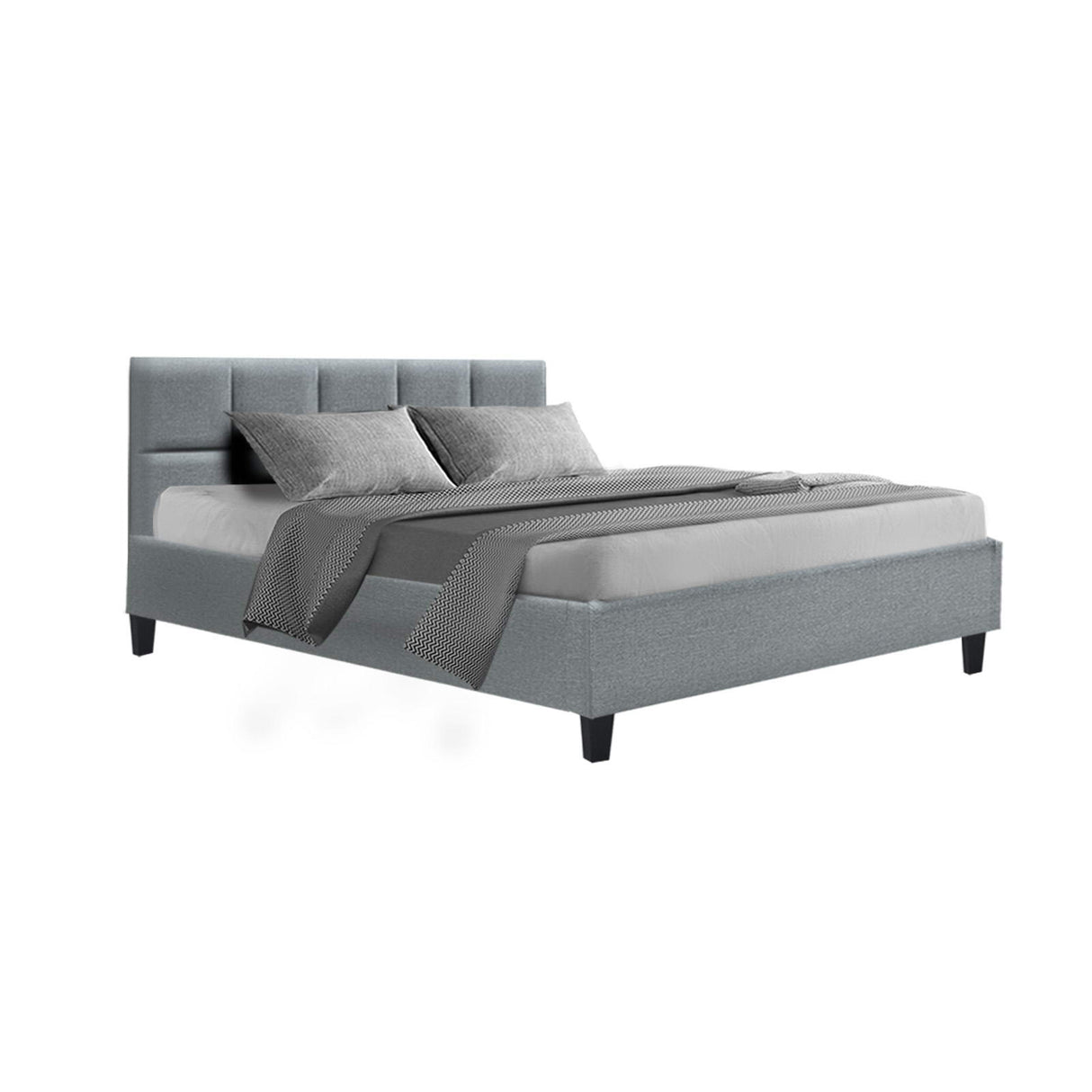 Tino Grey Bed Frame - Queen Bed