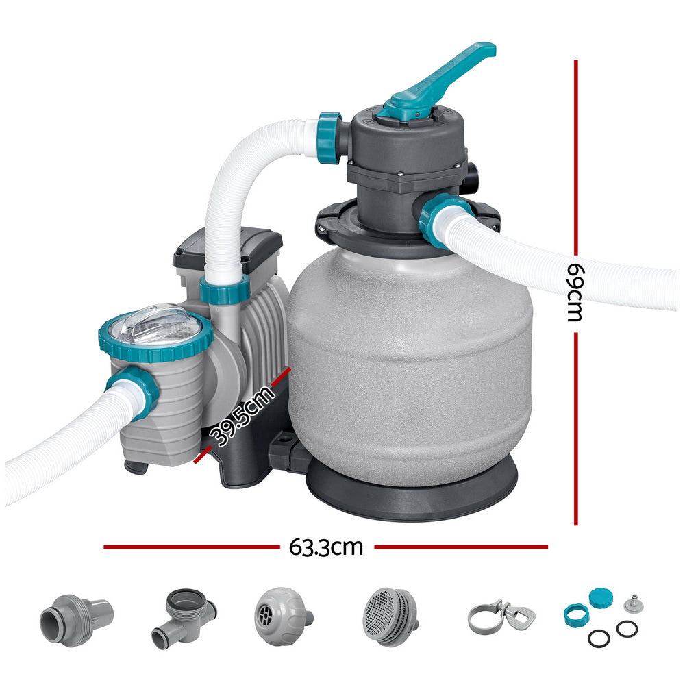 Bestway Pool Pump Sand Filter 2200GPH 8327L/H Pools Flowclear Filters