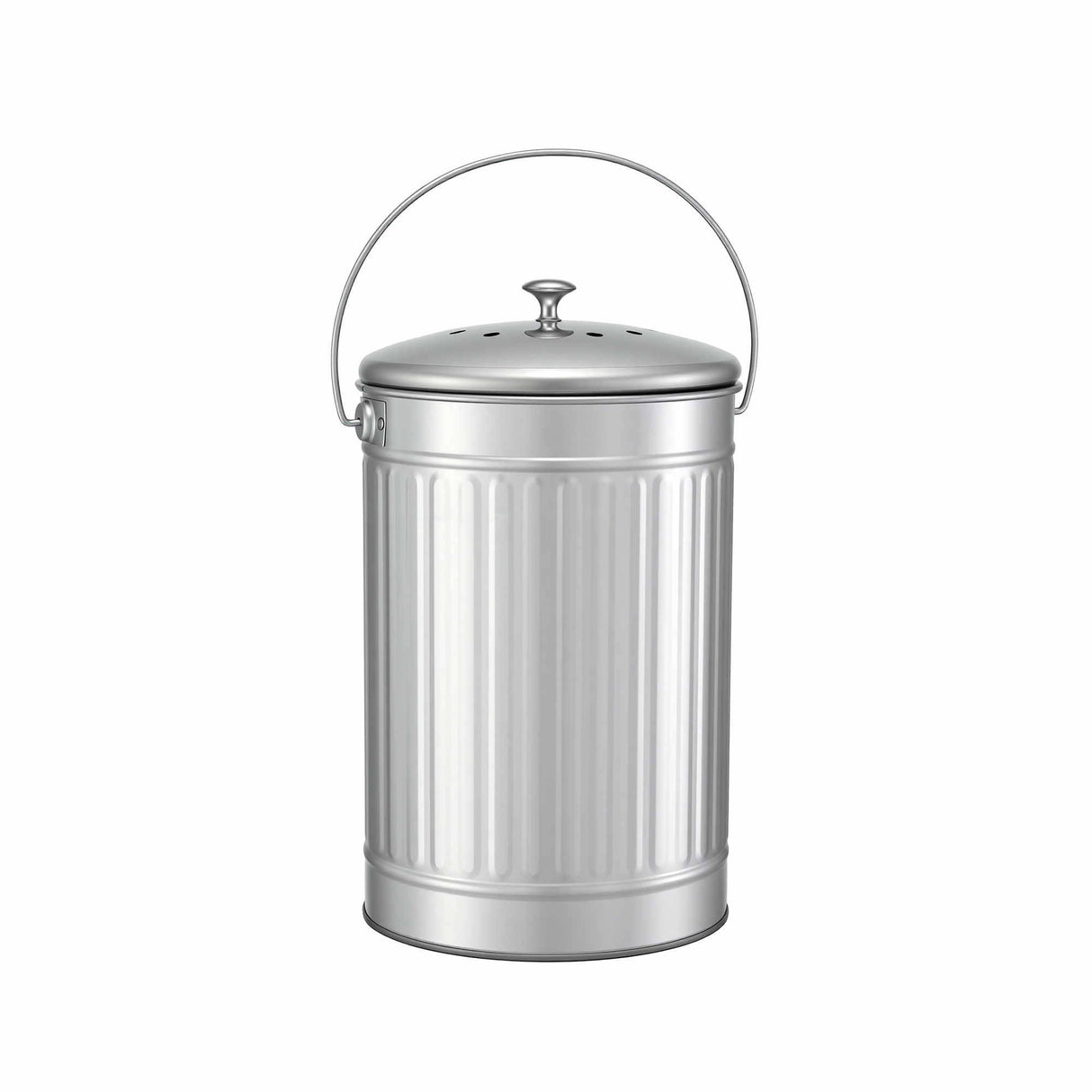 Gardeon Compost Bin Kitchen Countertop Food Waste Caddy 6L Silver