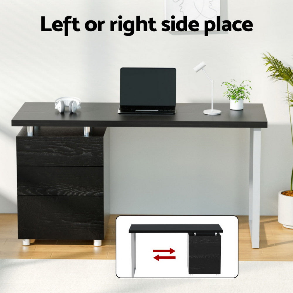 Computer Desk Black U-shape Leg