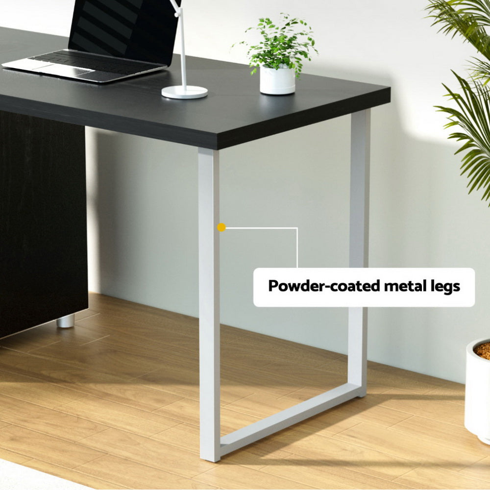 Computer Desk Black U-shape Leg