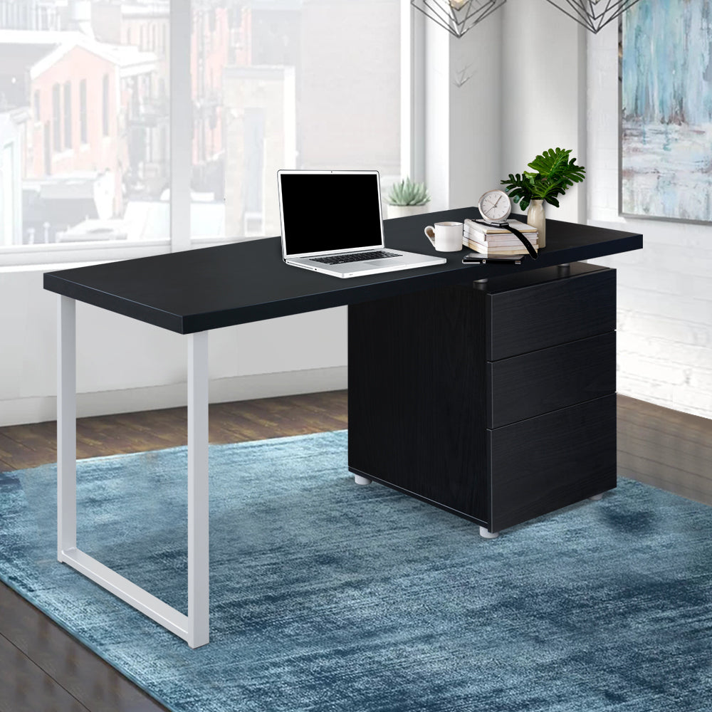 Computer Desk Black U-shape Leg