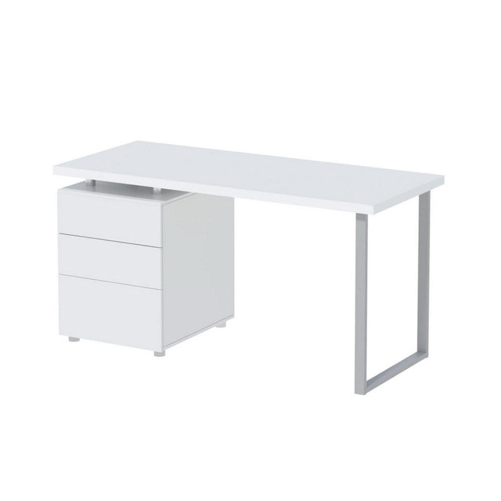Computer Desk White U-shape Leg