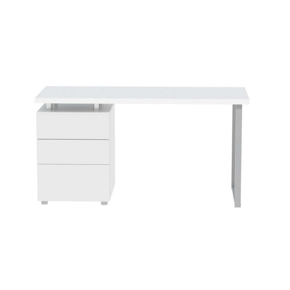 Computer Desk White U-shape Leg
