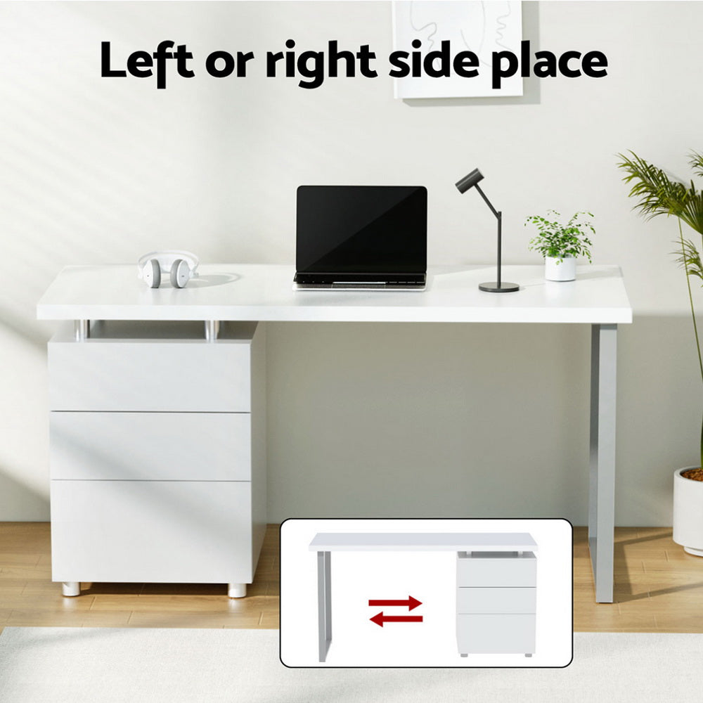 Computer Desk White U-shape Leg