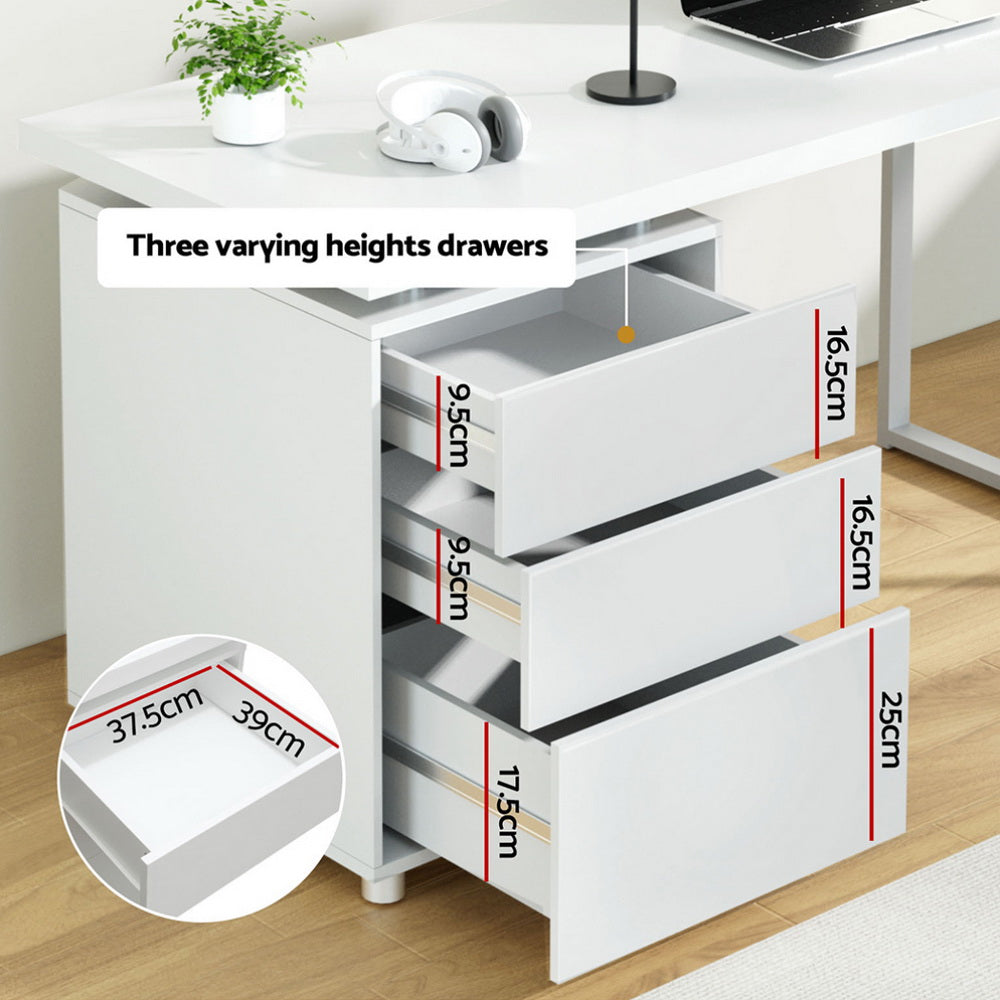 Computer Desk White U-shape Leg