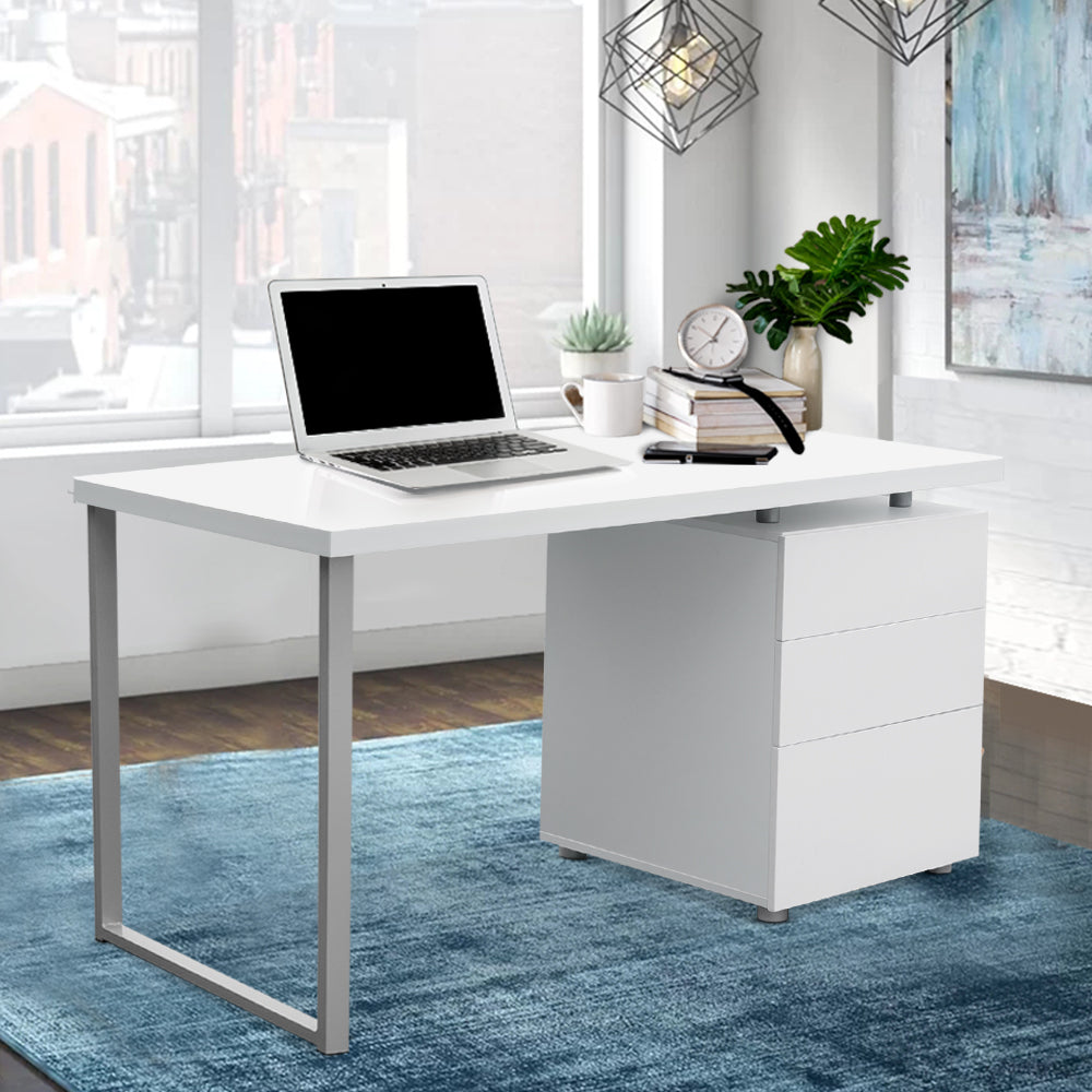 Computer Desk White U-shape Leg