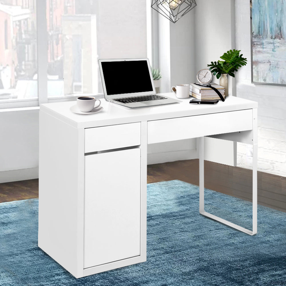 Accommodating White Computer Desk