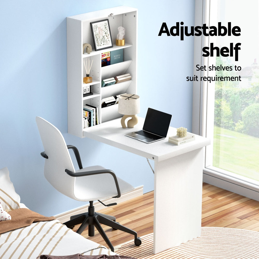White Fold-Away Office Desk