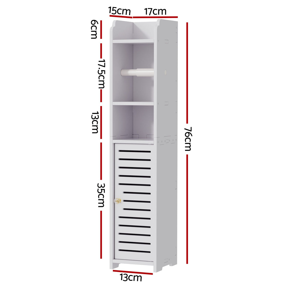 Artiss 2X Bathroom Cabinet Toilet Roll Holder 76cm