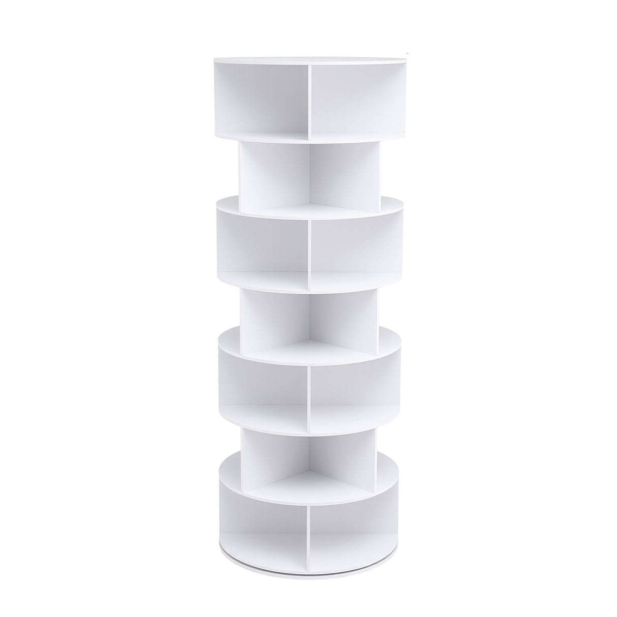 Artiss 7 Tier 360° Rotating Shoe Rack Storage Display Shelf White