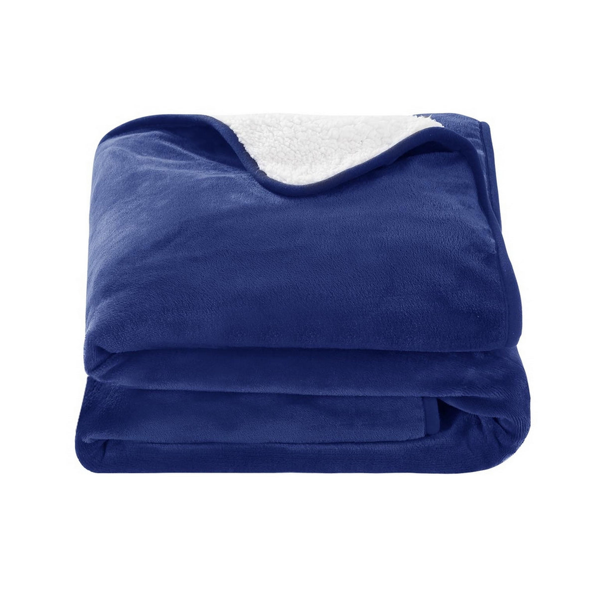 Giselle Electric Throw Heated Blanket Washable Snuggle Flannel Winter Navy