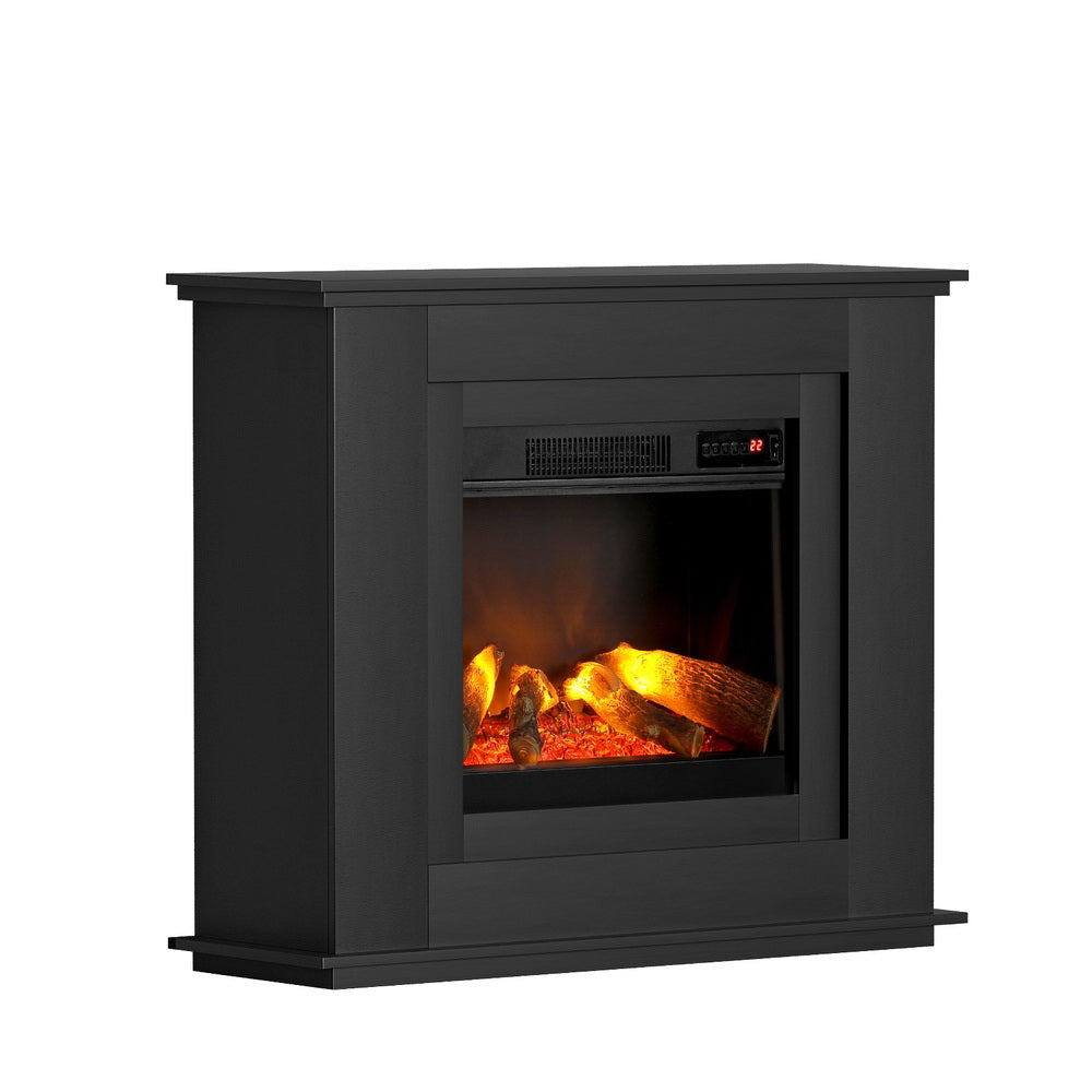 Electric Fireplace Fire Heater 2000W Black
