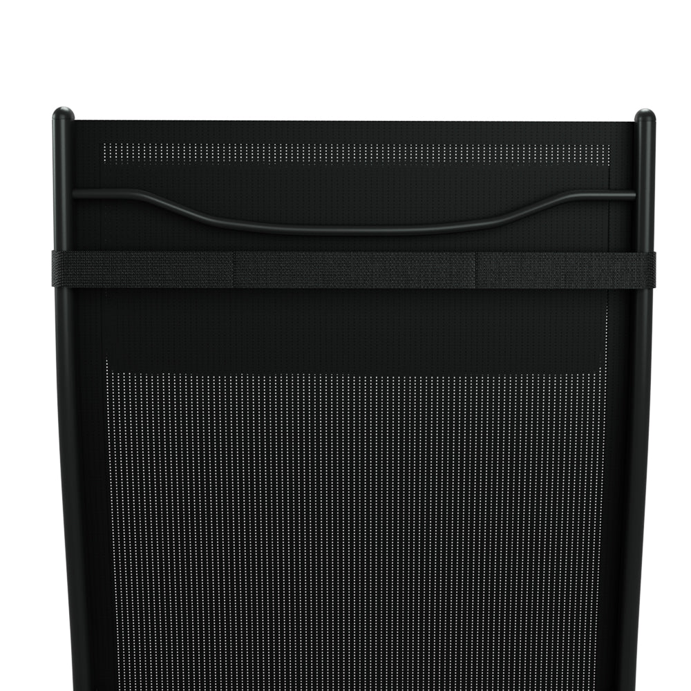 Ember 3PC Sun Lounge Outdoor Lounger Steel Table Chairs Patio Furniture Garden