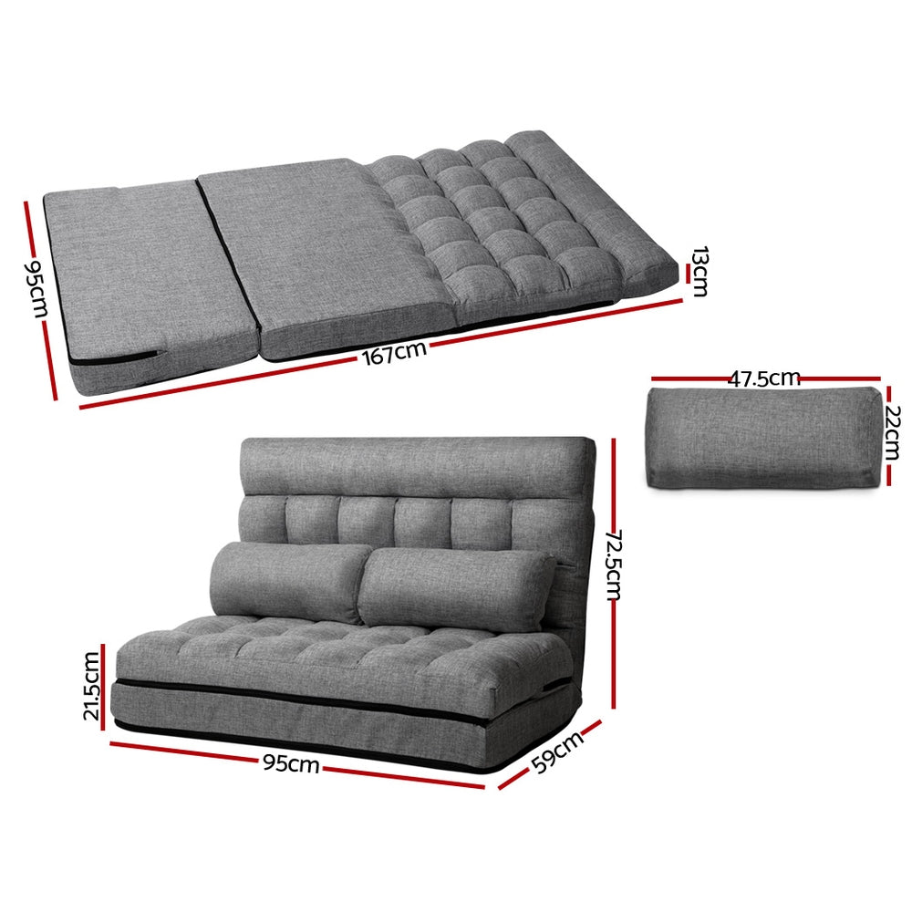 Grey Lounge Sofa Bed