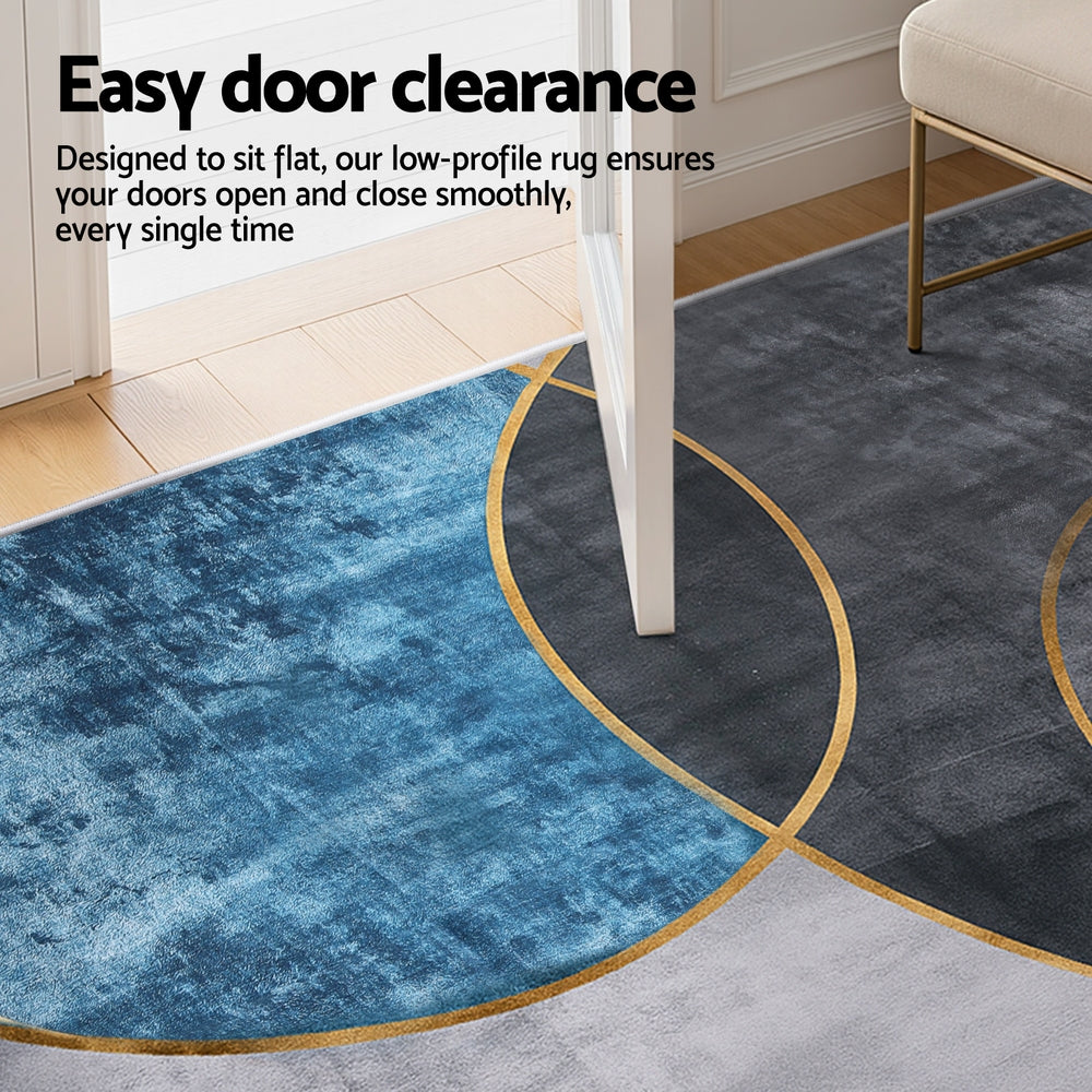 Artiss Washable Floor Rug 200X290cm Large Geometric Area Rug Modern Floor Carpet