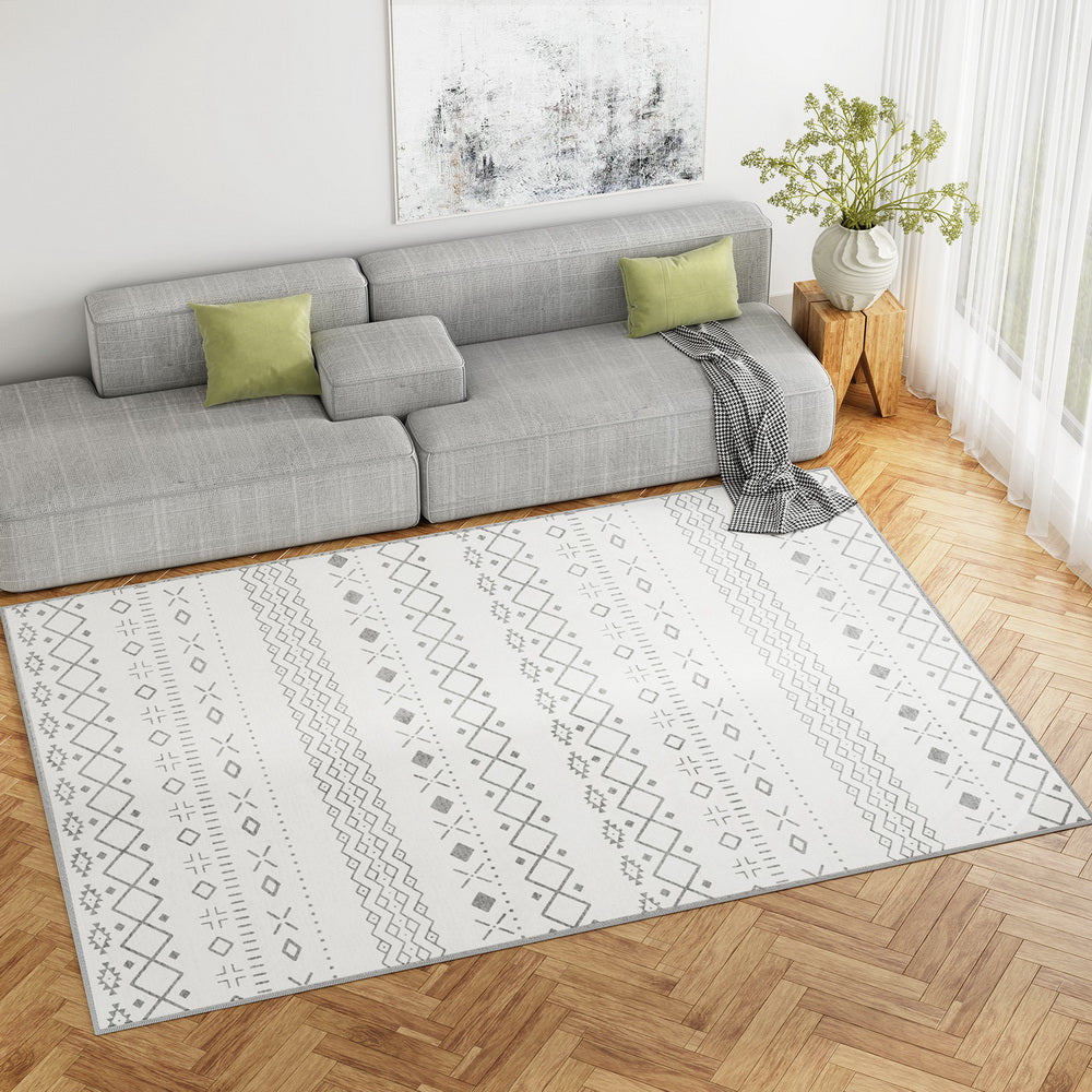 Artiss Rug 200x290cm Area Rug Washable Mat Large Carpet Soft Short Pile Una