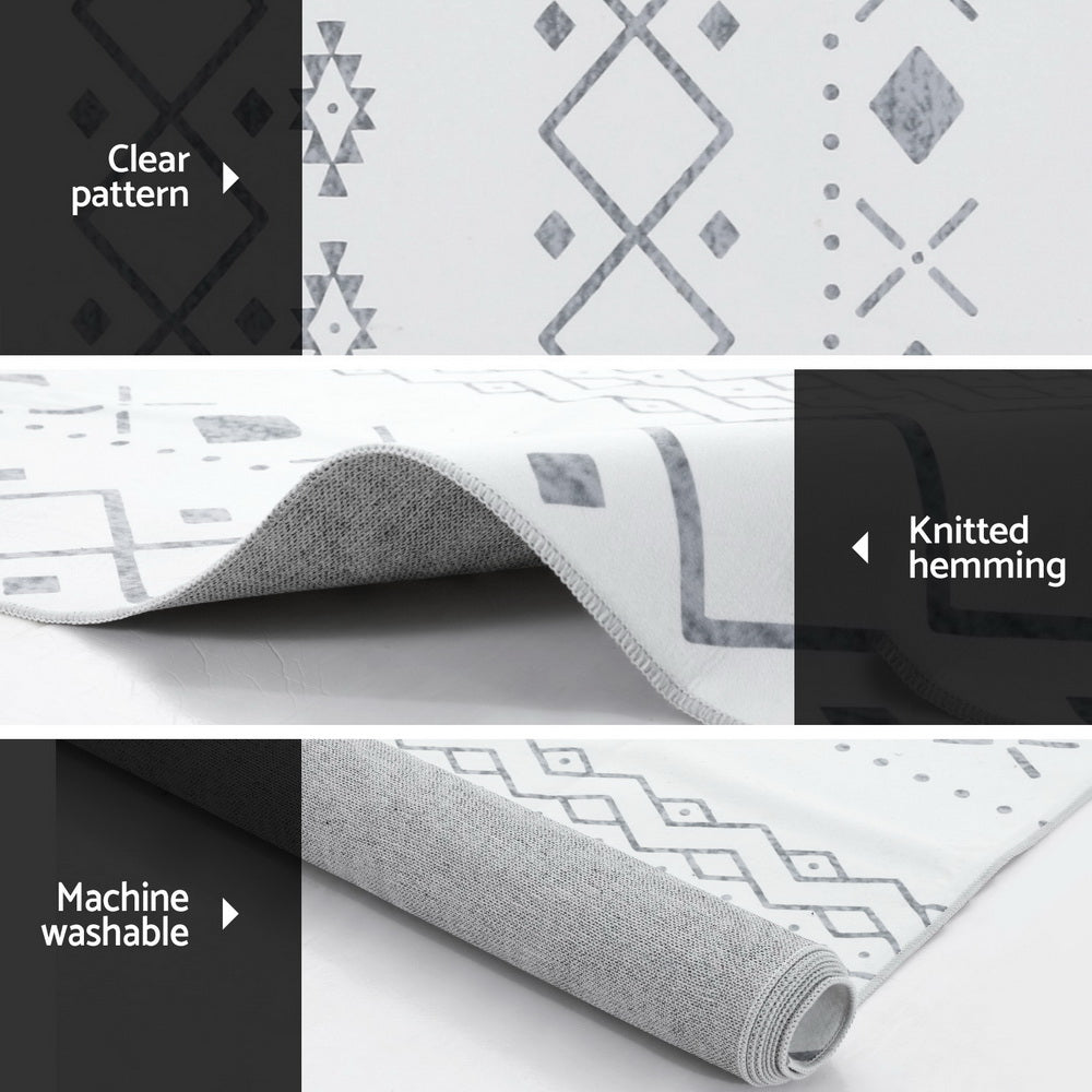 Artiss Rug 200x290cm Area Rug Washable Mat Large Carpet Soft Short Pile Una