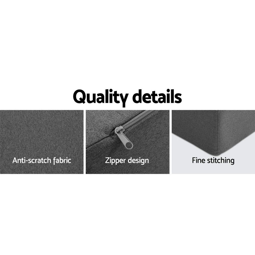 Kids Foldable Mattress Folding Foam Sofa Bed Chair Grey