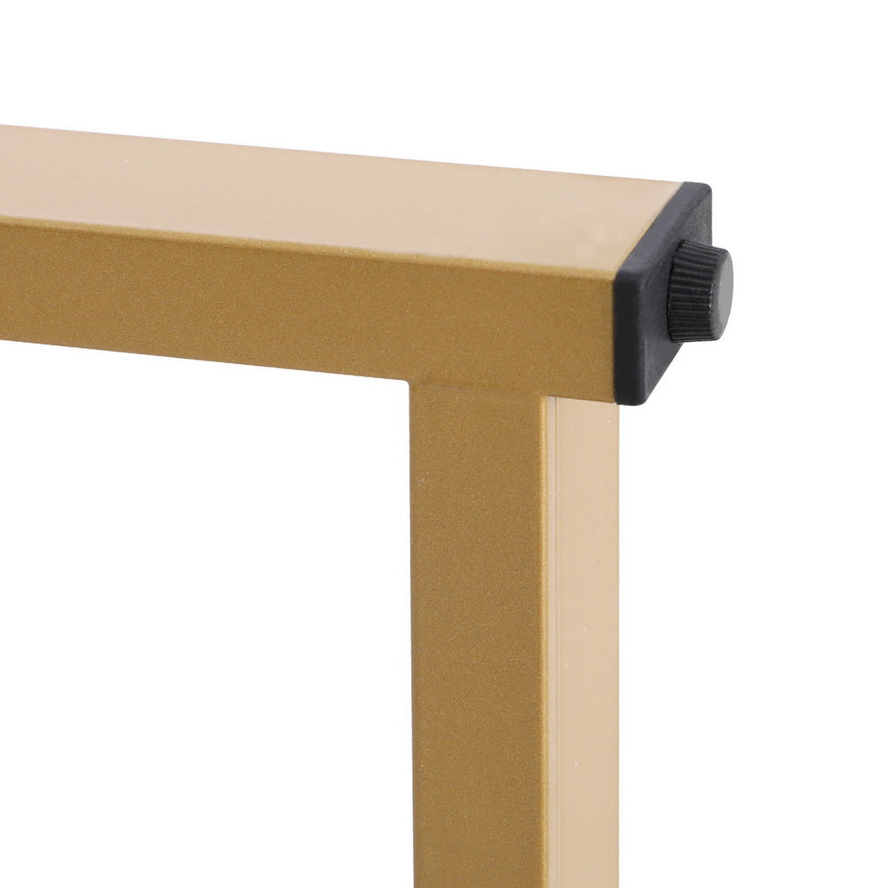 Aria Bar Table Dining Storage Shelf Wine Rack Home Kitchen Office Desk Gold