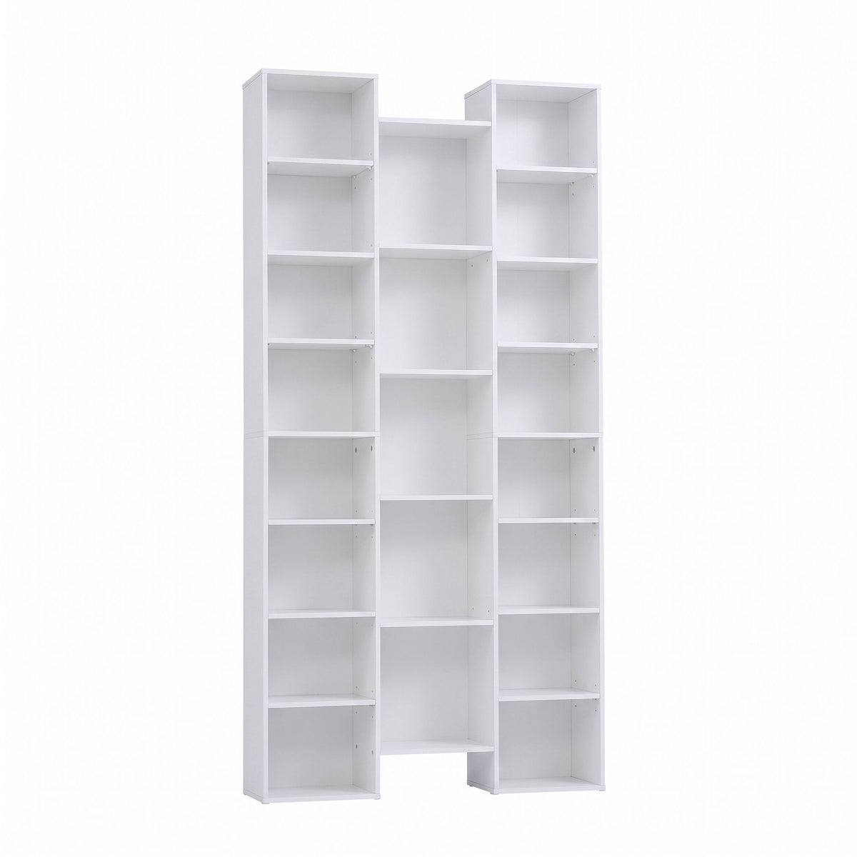 Artiss Bookshelf Display Shelves CD DVD Storage Rack Tall Bookcase White