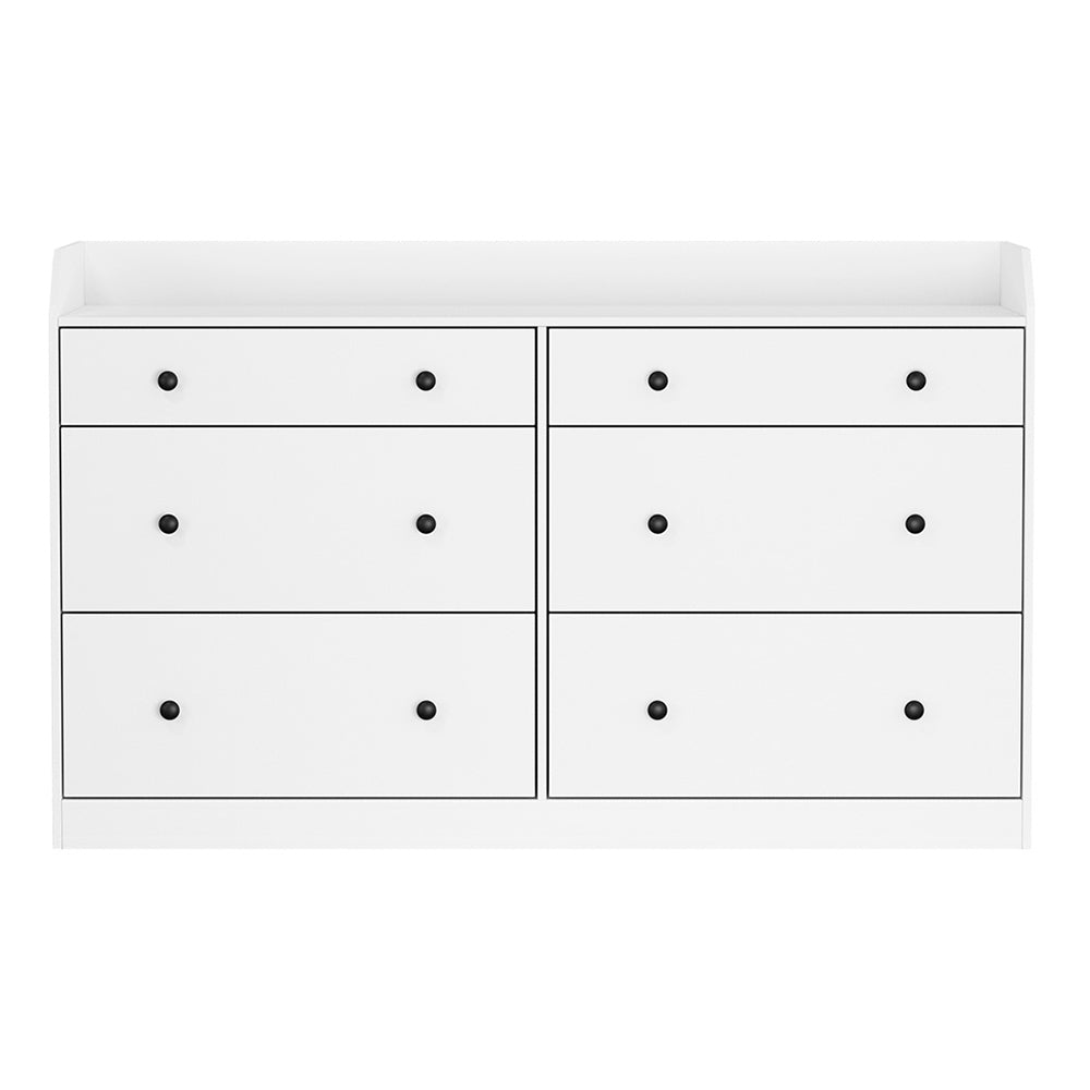 White 6 Chest of Drawers - PETE White