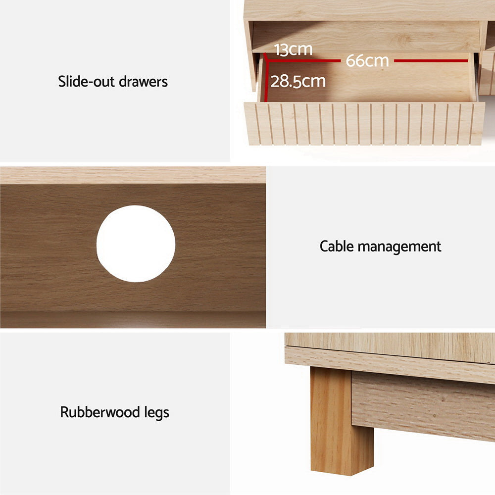 Karel TV Cabinet Entertainment Unit Stand 150CM