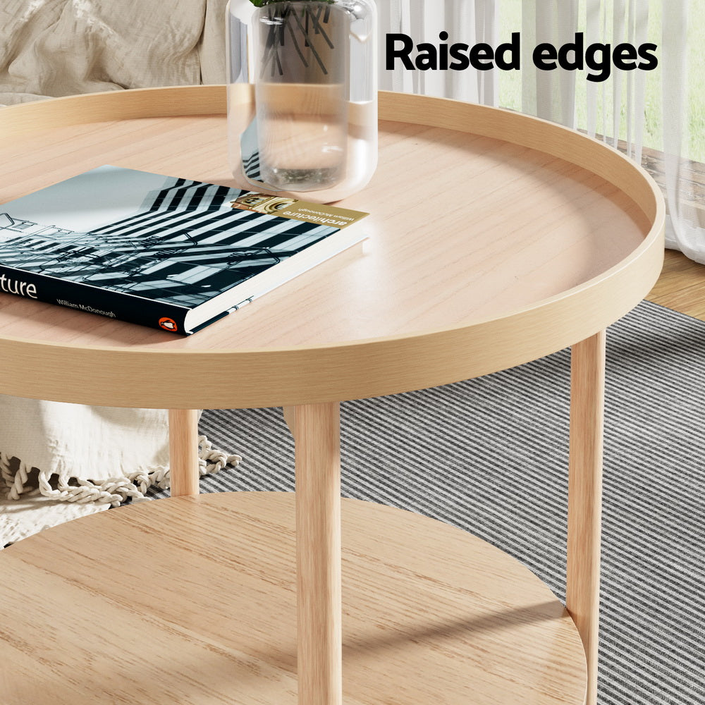 Aria Coffee Table Side Table Round 70CM