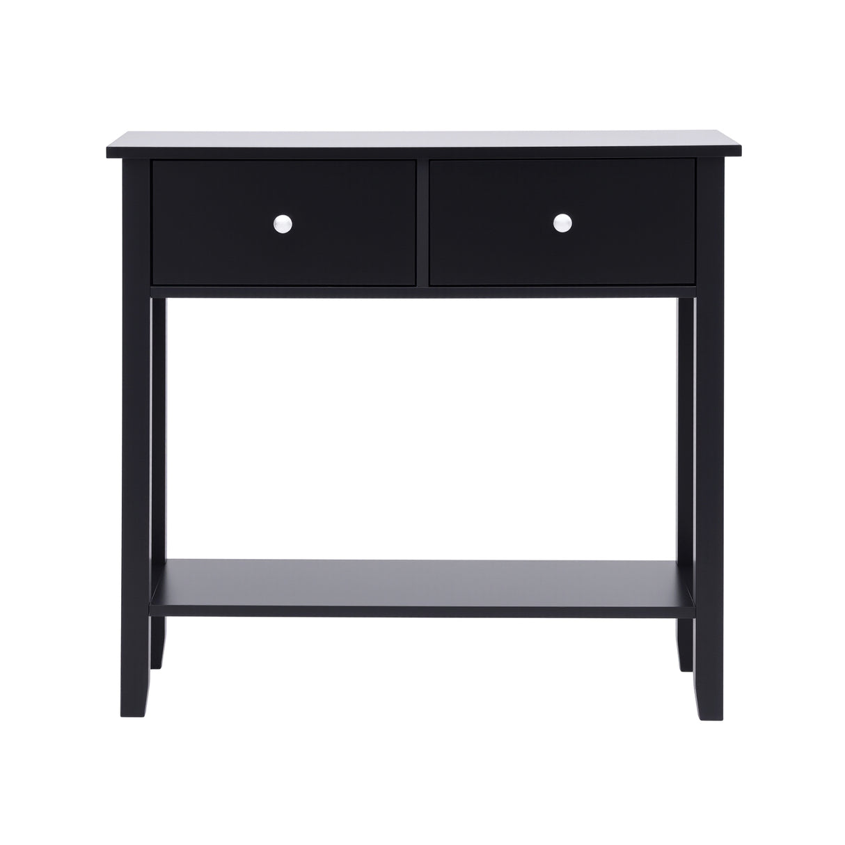 Artiss Console Table Hallway Sofa Entryway Entrance 2 Drawers 80CM Black