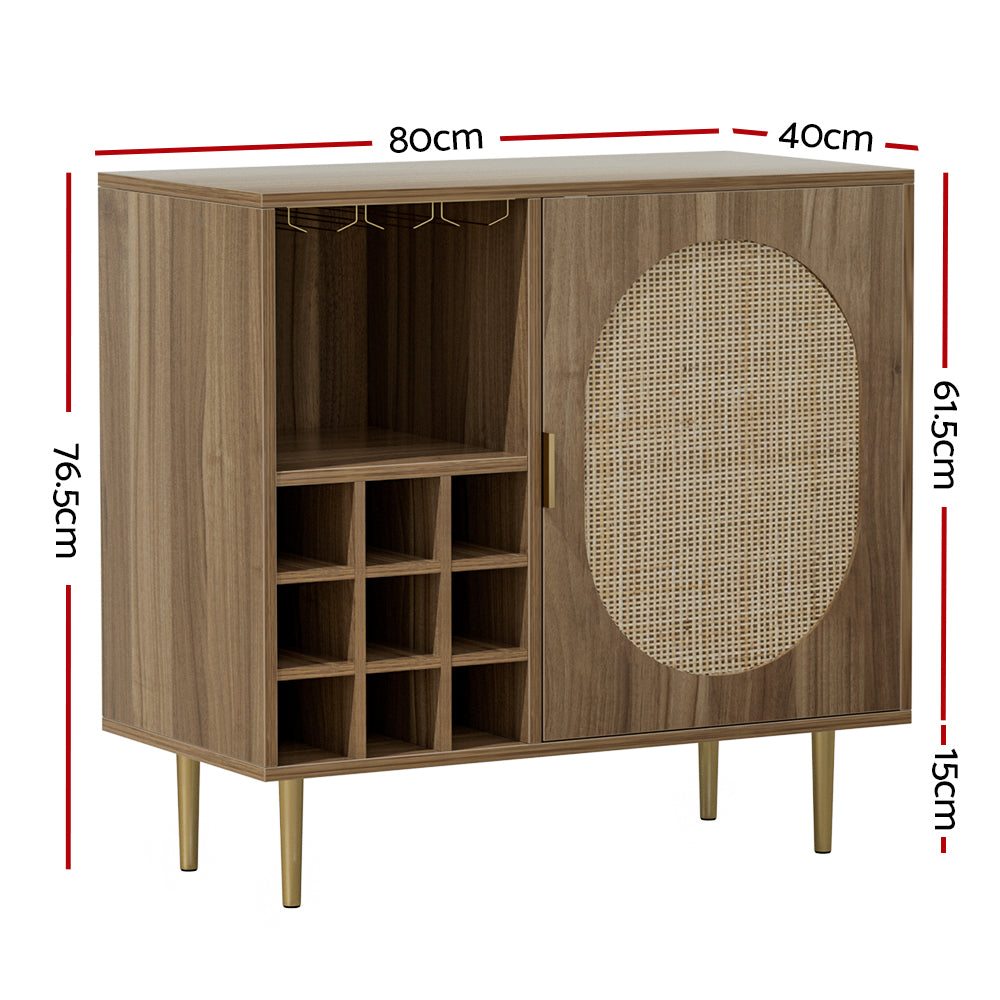 Ember Buffet Sideboard with Wine Rack - ANYA